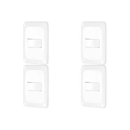 Kit C/4 - Conjunto Pial Pop 1Simp+1 Paralelo Lgx102 Branco