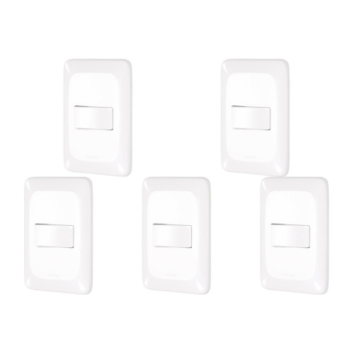 Kit C/5 - Conjunto Pial Pop 1Simp+1 Paralelo Lgx102 Branco