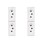 Kit C/4 - Modulo Pial Pop 1Tomada 10A Lg030 Branco