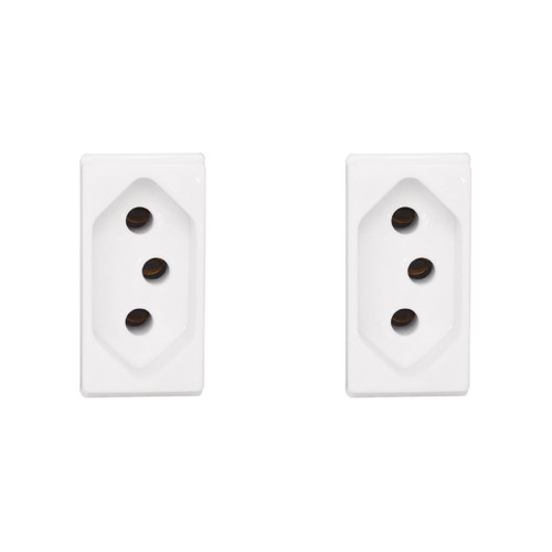 Kit C/2 - Modulo Pial Pop 1Tomada 20A Lg03020 Branco