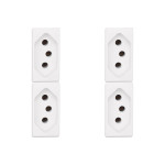 Kit C/4 - Modulo Pial Pop 1Tomada 20A Lg03020 Branco