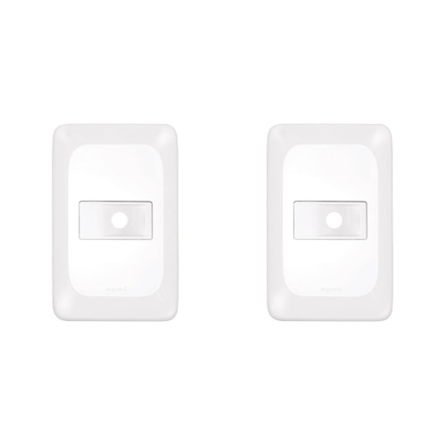 Kit C/2 - Espelho Placa Pial Pop C/Suporte 4X2 1Furo Lgp20F