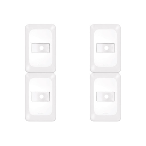Kit C/4 - Espelho Placa Pial Pop C/Suporte 4X2 1Furo Lgp20F