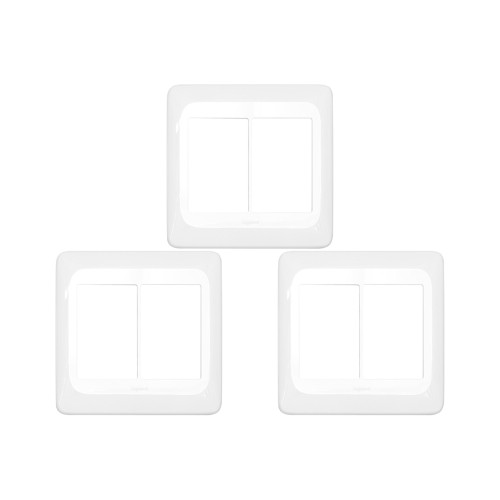 Kit C/3 - Espelho Placa Pial Pop C/Suporte 4X4 6Int Lgp46...