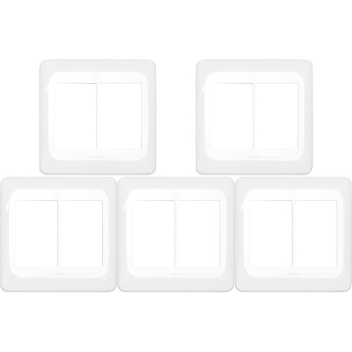 Kit C/5 - Espelho Placa Pial Pop C/Suporte 4X4 6Int Lgp46...