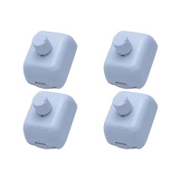 Kit C/4 - Controle Ventilador Luz Sob Qualitronix Branco V39