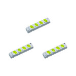 Kit C/3 - Tomada Barra Fiolux Quadrupla 2Polos+T20A Cinza