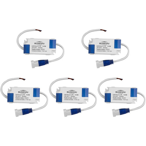 Kit C/5 - Driver Reator Fonte P/Painel Led Blumenau 3,5W