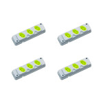 Kit C/4 - Tomada Barra Fiolux Tripla 2P 20A Cinza
