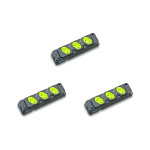 Kit C/3 - Tomada Barra Fiolux Tripla 2P 20A Preto