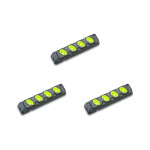 Kit C/3 - Tomada Barra Fiolux Quadrupla 2Polos 20A Preto