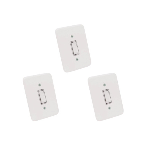 Kit C/3 - Conjunto Radial Pollar 1901002 1Interruptor Sim...