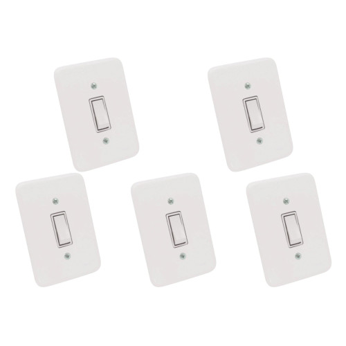 Kit C/5 - Conjunto Radial Pollar 1901002 1Interruptor Sim...