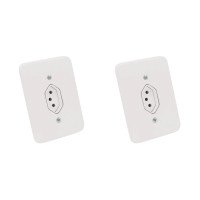 Kit C/2 - Conjunto Radial Pollar 1901113 1Tomada 10A