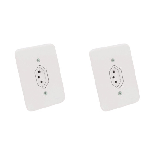 Kit C/2 - Conjunto Radial Pollar 1901113 1Tomada 10A