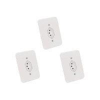 Kit C/3 - Conjunto Radial Pollar 1901113 1Tomada 10A