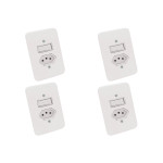 Kit C/4 - Conjunto Radial Pollar 1901118 1 Interruptor Si...