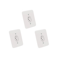 Kit C/3 - Conjunto Radial Pollar 1901176 1Tomada 20A