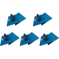 Kit C/5 - Desempenadeira Pvc Emave Azul Corrugada 18X30