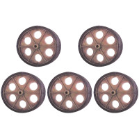Kit C/5 - Roda Para Carrinho Feira Pc
