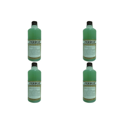 Kit C/4 - Removedor De Ferrugem Ferrox   1/2 L Fe81