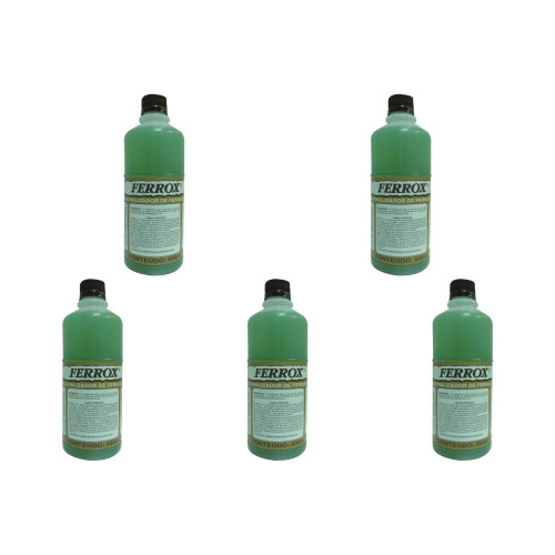 Kit C/5 - Removedor De Ferrugem Ferrox   1/2 L Fe81