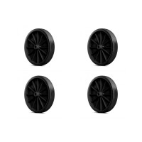 Kit C/4 - Roda Para Carrinho Feira Reforcado Pc 200001