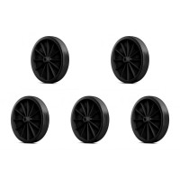 Kit C/5 - Roda Para Carrinho Feira Reforcado Pc 200001