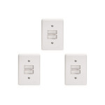 Kit C/3 - Conjunto Perlex''Branca''Com Placa(2Paralelos) ...