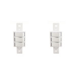 Kit C/2 - Conjunto Perlex''Branca''Sem Placa(3Simples) 2283