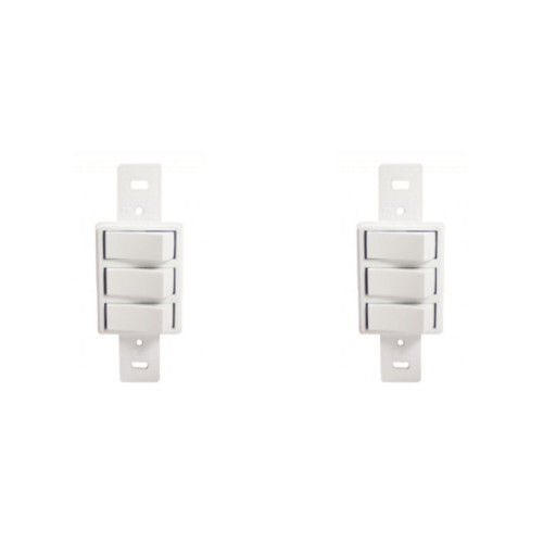 Kit C/2 - Conjunto Perlex''Branca''Sem Placa(3Simples) 2283