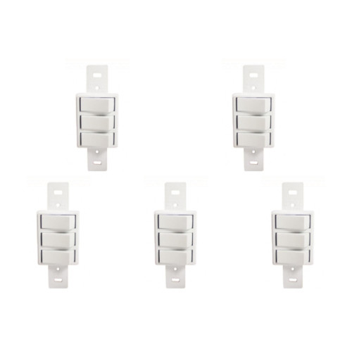 Kit C/5 - Conjunto Perlex''Branca''Sem Placa(3Simples) 2283