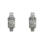 Kit C/2 - Conjunto Perlex''Branca''Sem Placa(2Simples+Tomada  ..