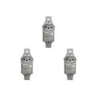 Kit C/3 - Conjunto Perlex''Branca''Sem Placa(2Simples+Tomada  ..
