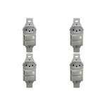 Kit C/4 - Conjunto Perlex''Branca''Sem Placa(2Simples+Tomada  ..