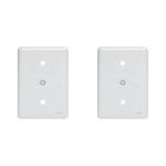 Kit C/2 - Placa Perlex Branca 4X2 (Cega+Furo) 23Pl0/6