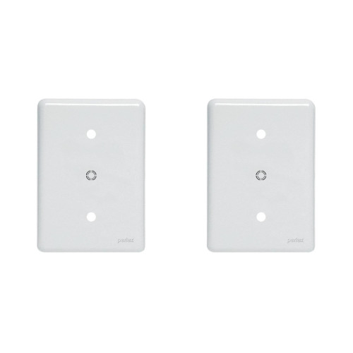 Kit C/2 - Placa Perlex Branca 4X2 (Cega+Furo) 23Pl0/6