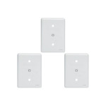 Kit C/3 - Placa Perlex Branca 4X2 (Cega+Furo) 23Pl0/6