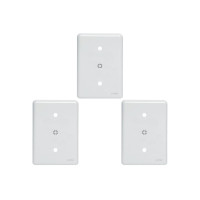 Kit C/3 - Placa Perlex Branca 4X2 (Cega+Furo) 23Pl0/6