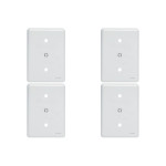 Kit C/4 - Placa Perlex Branca 4X2 (Cega+Furo) 23Pl0/6
