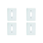 Kit C/4 - Placa Perlex Branca 4X2 (1 Saida) 23Pl1