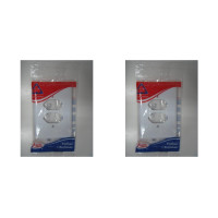 Kit C/2 - Placa Perlex Branca 4X2 (2 Tomadas) 23Pl2T
