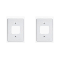 Kit C/2 - Placa Perlex Branca 4X2 (2 Saida) 23Pl2