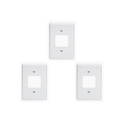 Kit C/3 - Placa Perlex Branca 4X2 (2 Saida) 23Pl2