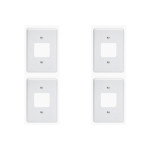 Kit C/4 - Placa Perlex Branca 4X2 (2 Saida) 23Pl2