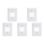 Kit C/5 - Placa Perlex Branca 4X2 (2 Saida) 23Pl2