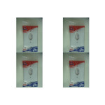 Kit C/4 - Placa Perlex Branca 4X2 (1 Tomada) 23Pl1T