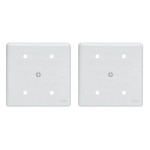 Kit C/2 - Placa Perlex Branca 4X4 (Cega+Furo) 23Pl00/66
