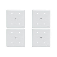 Kit C/4 - Placa Perlex Branca 4X4 (Cega+Furo) 23Pl00/66
