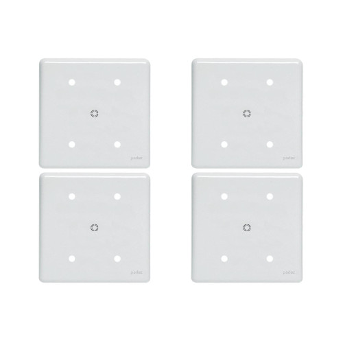 Kit C/4 - Placa Perlex Branca 4X4 (Cega+Furo) 23Pl00/66